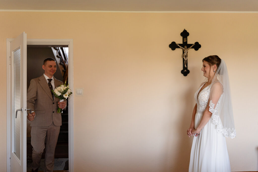 Fotograf ślubny Przygotowania First Look Fotograf na ślub Zblewo Tczew Starogard Gdański